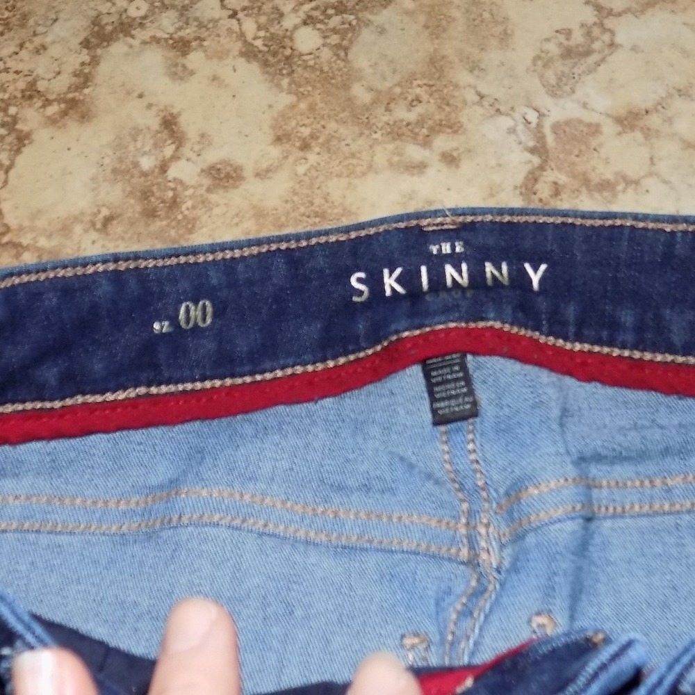 White House Black Market The Skinny Jeans Womens 00 Dark Wash High Rise‎ Stretch - Picture 3 of 5